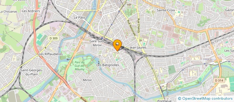 localisation de l'entreprise FOYER SOCIO-EDUCATIF DU LYCEE MARGUERITE YOURCENAR  LE MANS
