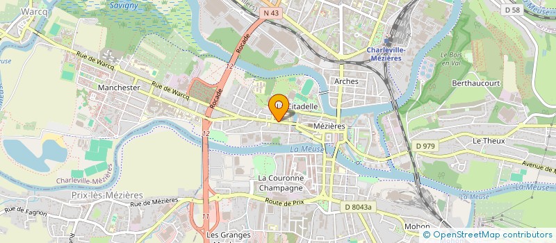 localisation de l'entreprise FOYER SOCIO EDUCATIF DU LYCEE MONGE  CHARLEVILLE-MEZIERES