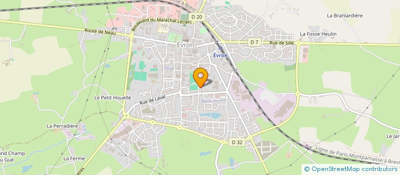 localisation de l'entreprise FOYER SOCIO EDUCATIF DU LYCEE R.VADEPIED  EVRON