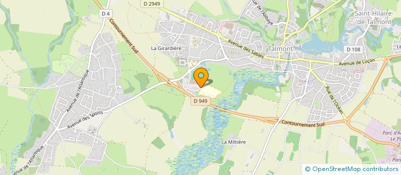 localisation de l'entreprise FOYER SOCIO-EDUCATIF (F.S.E.) DU COLLEGE EDMOND BOCQUIER  TALMONT-SAINT-HILAIRE