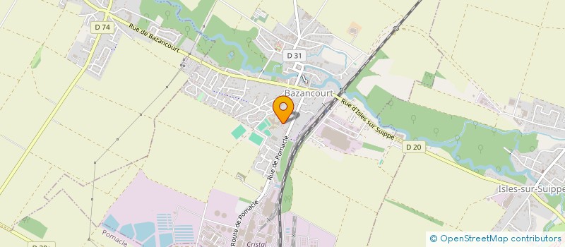 localisation de l'entreprise FOYER SOCIO-EDUCATIF FSE COLLEGE DE BAZANCOURT  BAZANCOURT