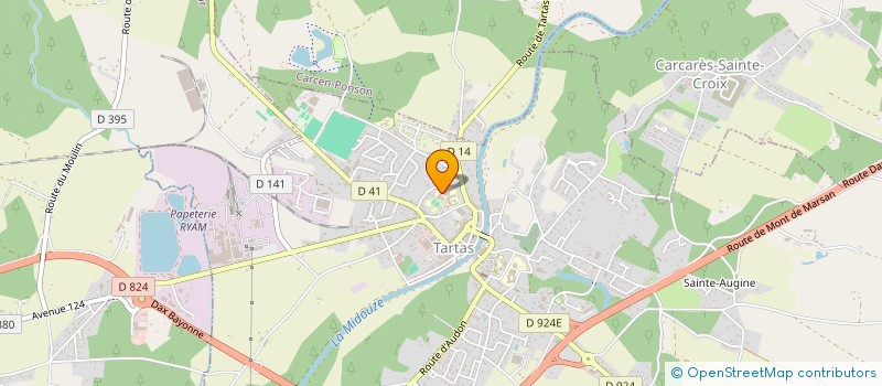 localisation de l'entreprise FOYER SOCIO-EDUCATIF (FSE) DU COLLEGE JEAN ROSTAND DE TARTAS  TARTAS