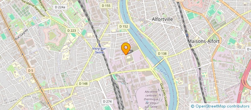 localisation de l'entreprise FOYER SOCIO-EDUCATIF (FSE) DU COLLEGE JOSETTE ET MAURICE AUDIN à VITRY-SUR-SEINE