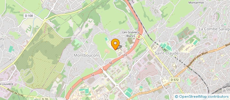 localisation de l'entreprise FOYER SOCIO EDUCATIF GRAVIERS BLANCS  BESANCON