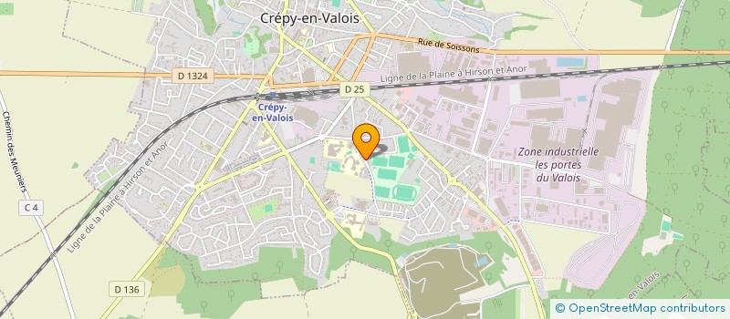 localisation de l'entreprise FOYER SOCIO EDUCATIF JEAN DE LA FONTAINE  CREPY-EN-VALOIS