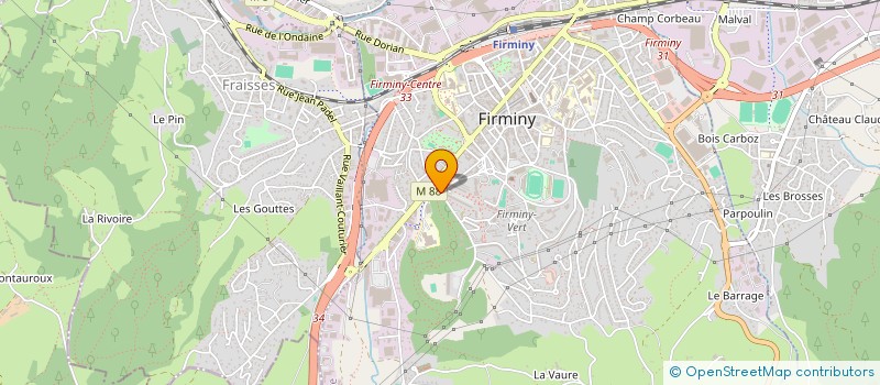 localisation de l'entreprise FOYER SOCIO EDUCATIF LES BRUNEAUX  FIRMINY