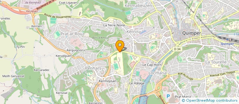 localisation de l'entreprise FOYER SOCIO EDUCATIF LYCEE CORNUAILLE à QUIMPER