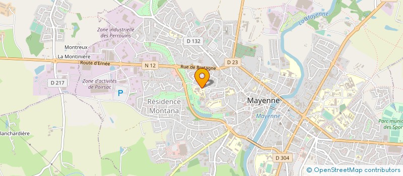 localisation de l'entreprise FOYER SOCIO EDUCATIFDU LYCEE LAVOISIER à MAYENNE