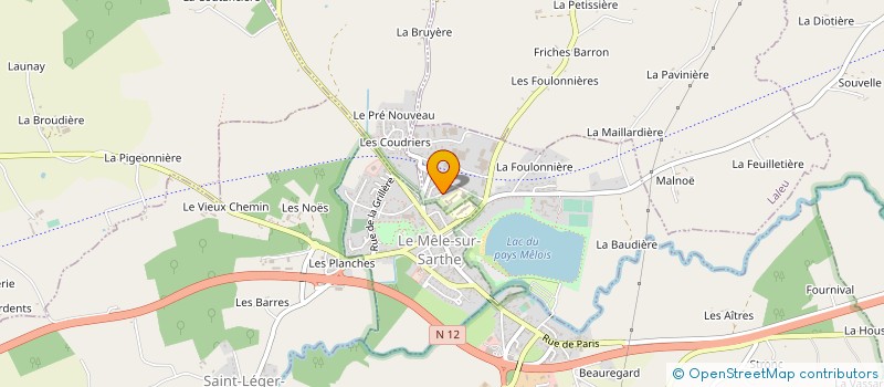 localisation de l'entreprise FOYER SOCIO EUCAT COLLEGE LOUIS GRENIER à LE MELE-SUR-SARTHE