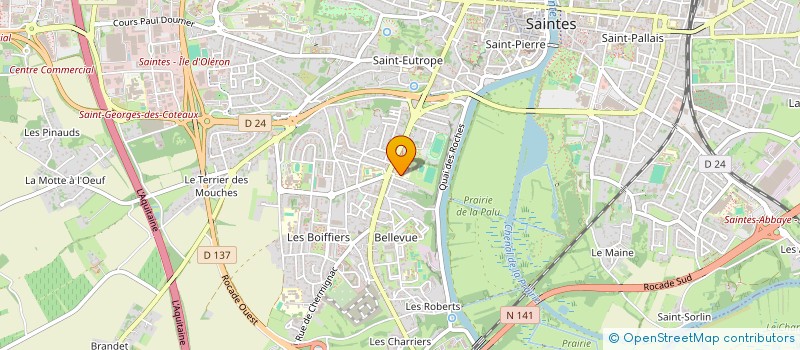 localisation de l'entreprise FOYER SOCIO6EDUCATIF DU LYCEE BELLEVUE  SAINTES