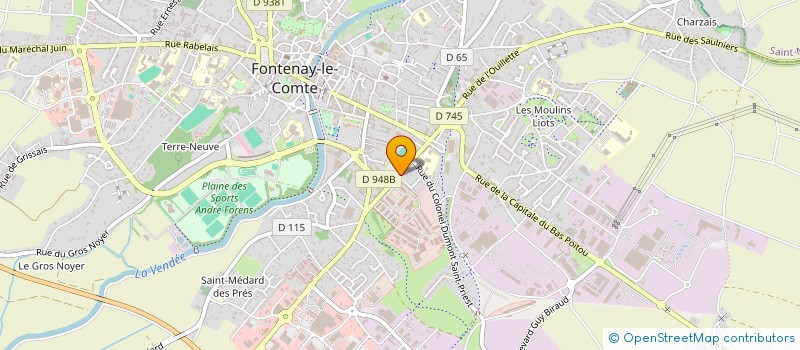 localisation de l'entreprise FOYER SOLDAT CENTRE MILI FORMAT PROFESS à FONTENAY-LE-COMTE