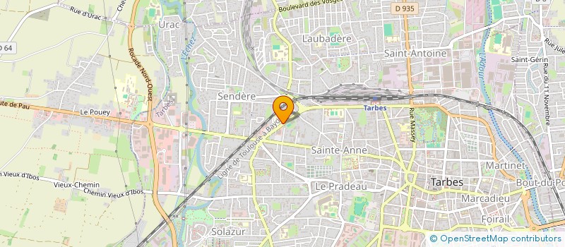 localisation de l'entreprise FOYER SPORTIF ET SOCIO-EDUCATIF DU COLLEGE PYRENEES TARBES  TARBES