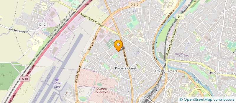 localisation de l'entreprise FOYER TRAVAILLEUR POITEVIN à POITIERS