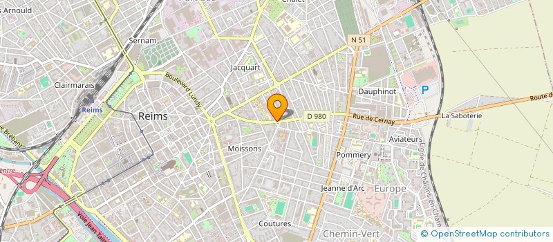 localisation de l'entreprise FOYER VIE LIBRE à REIMS