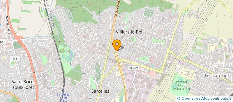localisation de l'entreprise FOZ COA ETANCHEITE à VILLIERS-LE-BEL