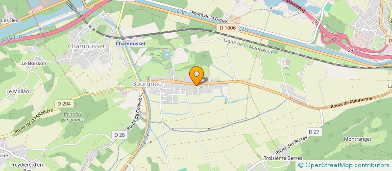 localisation de l'entreprise FP 87  BOURGNEUF