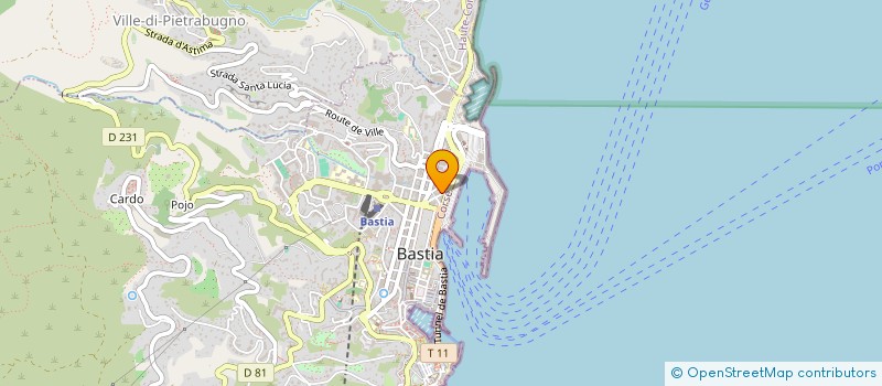 localisation de l'entreprise FP à BASTIA