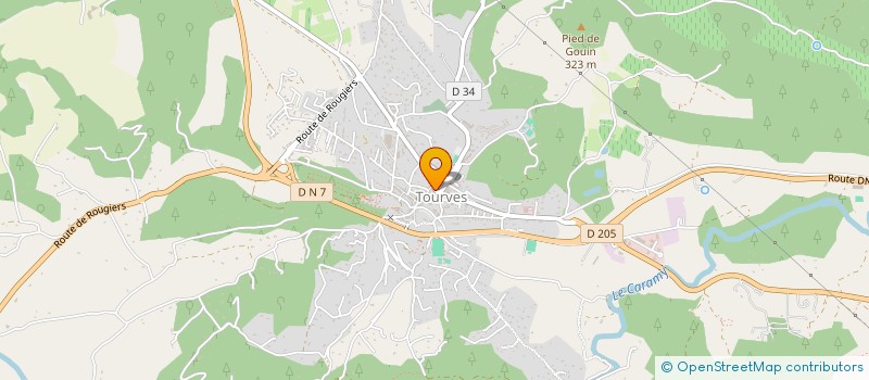 localisation de l'entreprise FP  TOURVES