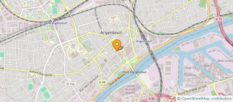 localisation de l'entreprise FP ARGENTEUIL  ARGENTEUIL