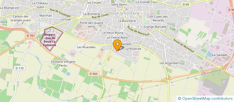 localisation de l'entreprise FP AUTO 49 à DOUE-EN-ANJOU