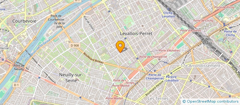 localisation de l'entreprise FP BOU à LEVALLOIS-PERRET