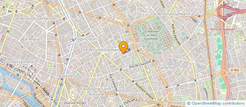 localisation de l'entreprise FP C  PARIS