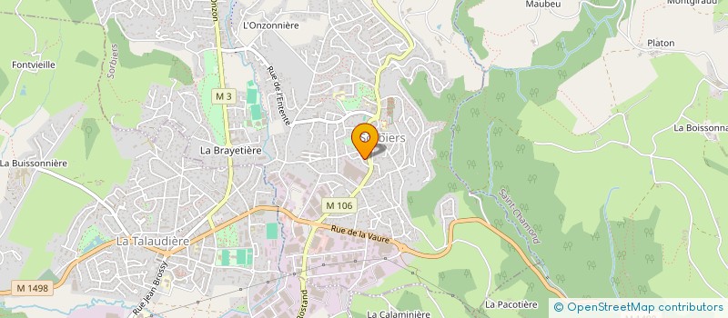 localisation de l'entreprise FP CARRELAGE  SORBIERS