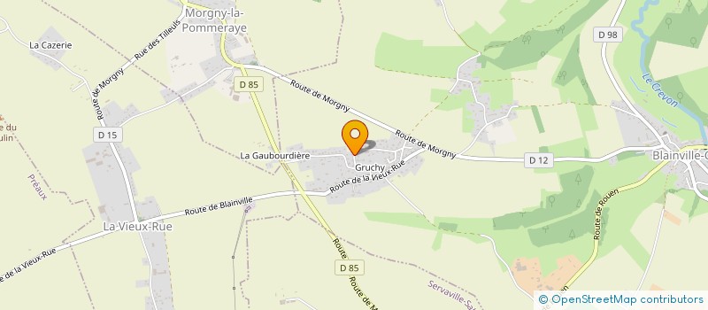 localisation de l'entreprise FP CATERING à BLAINVILLE-CREVON