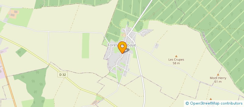 localisation de l'entreprise FP CAVELIER  FOREST-L'ABBAYE