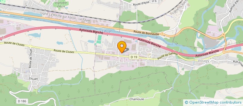 localisation de l'entreprise FP CLIMATISATION  VOUGY