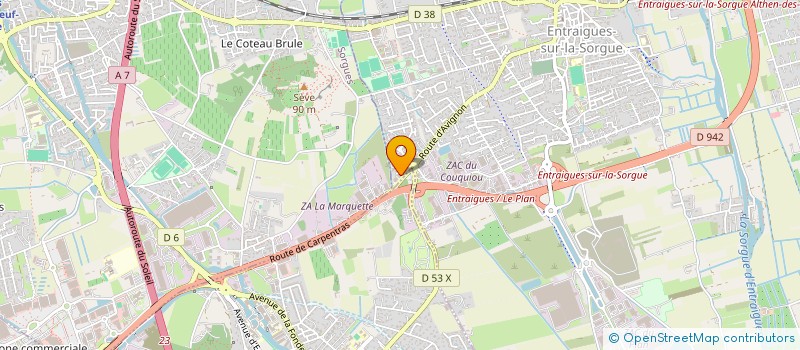 localisation de l'entreprise FP CONSEIL  ENTRAIGUES-SUR-LA-SORGUE