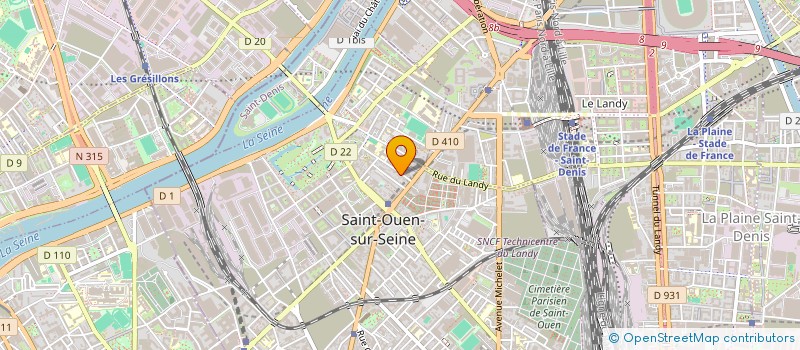 localisation de l'entreprise FP CONSEILS à SAINT-OUEN-SUR-SEINE