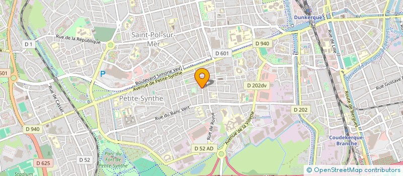 localisation de l'entreprise FP COUVERTURE ZINGUERIE à DUNKERQUE