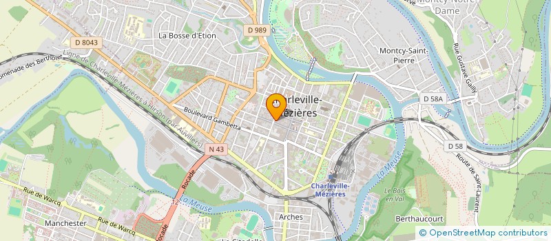 localisation de l'entreprise FP DELICES à CHARLEVILLE-MEZIERES
