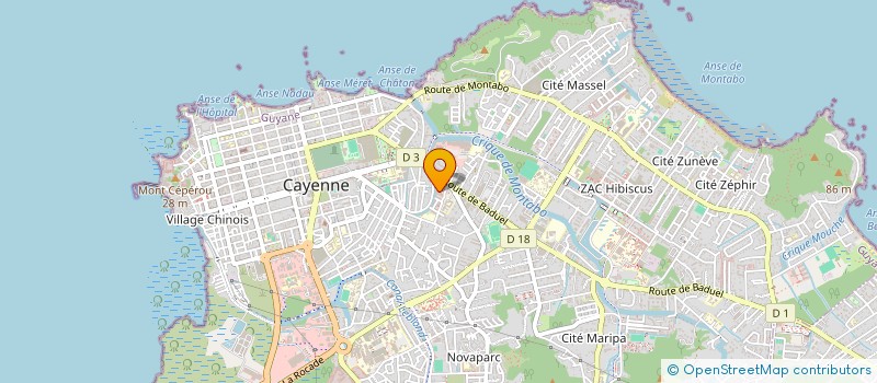 localisation de l'entreprise FP DEV  CAYENNE