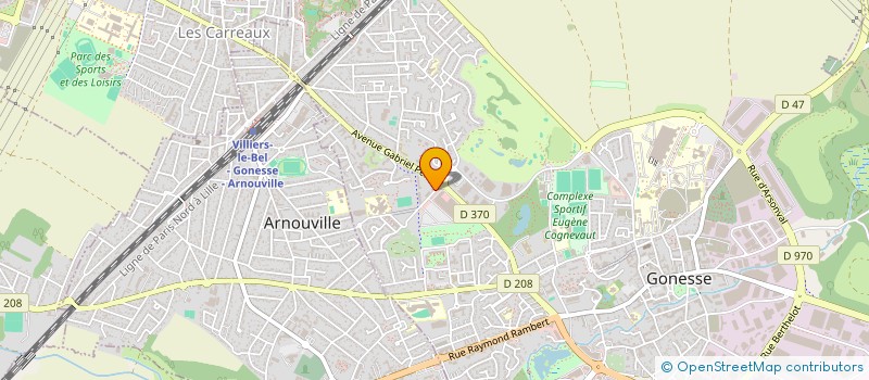 localisation de l'entreprise FP ELEC PLUS à GONESSE