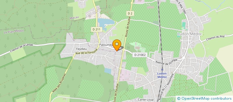 localisation de l'entreprise FP ENDUIT ET ISOLATION à LUDON-MEDOC