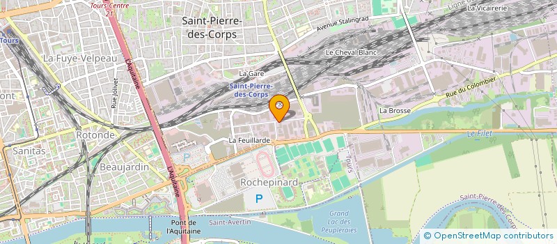 localisation de l'entreprise FP ENVIRONNEMENT  SAINT-PIERRE-DES-CORPS