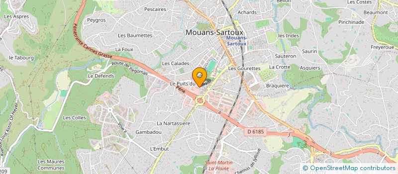 localisation de l'entreprise FP HERITAGE GROUP  MOUANS-SARTOUX