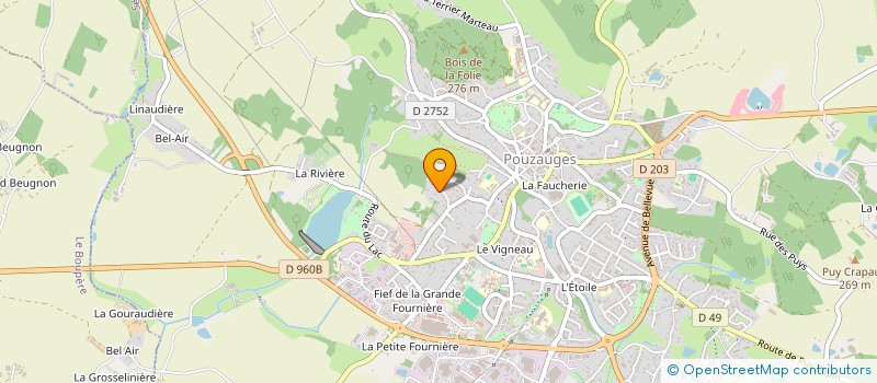 localisation de l'entreprise FP HOLDING à POUZAUGES
