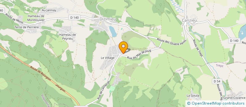 localisation de l'entreprise FP HOLDING  DIZIMIEU