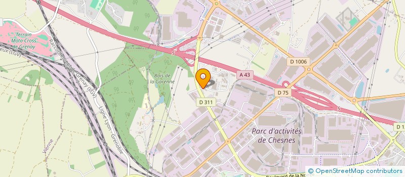 localisation de l'entreprise FP HOTEL  SAINT-QUENTIN-FALLAVIER