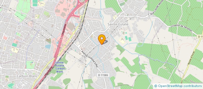 localisation de l'entreprise FP IMMO  SAINTE-EULALIE