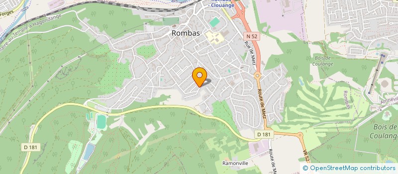 localisation de l'entreprise FP IMMO  ROMBAS