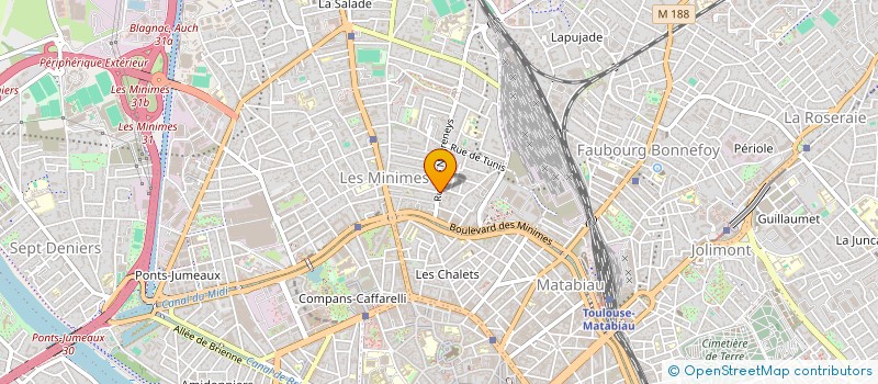 localisation de l'entreprise FP IMMO à TOULOUSE