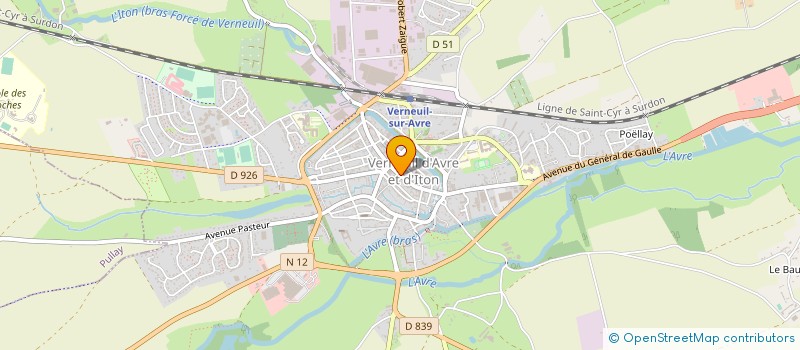 localisation de l'entreprise FP IMMOBILIER à VERNEUIL D'AVRE ET D'ITON