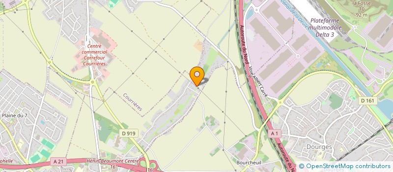 localisation de l'entreprise FP IMMOBILIER à HENIN-BEAUMONT