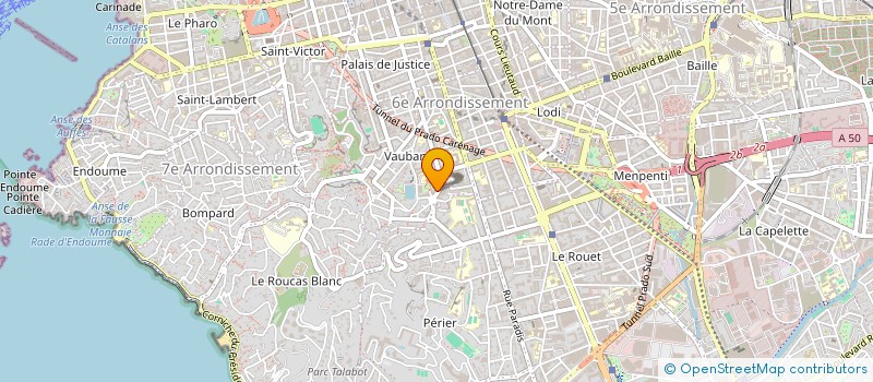 localisation de l'entreprise FP INTERNATIONAL à MARSEILLE