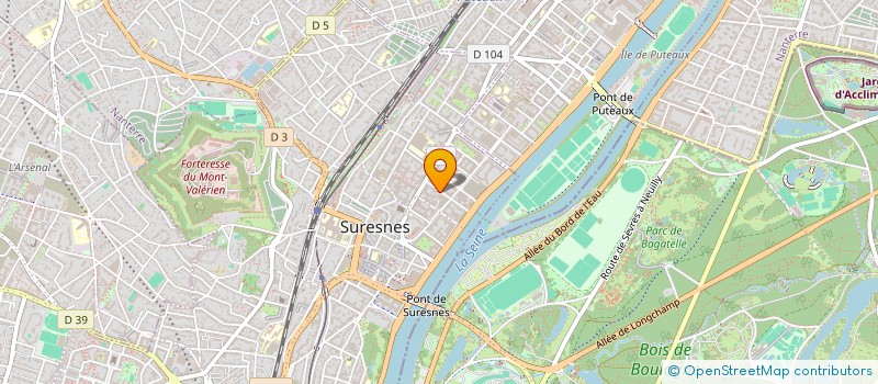 localisation de l'entreprise FP LA SOIE à SURESNES
