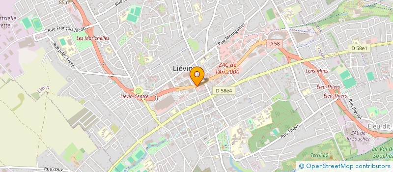 localisation de l'entreprise FP LIEVIN  LIEVIN